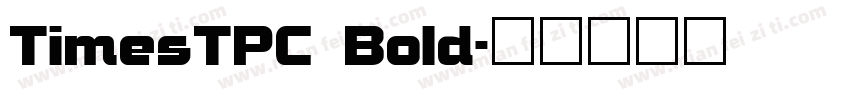 TimesTPC Bold字体转换